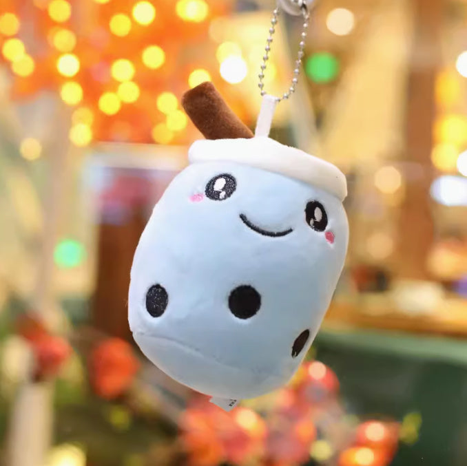 Cartoon Milk Tea Cup Small Pendant Doll