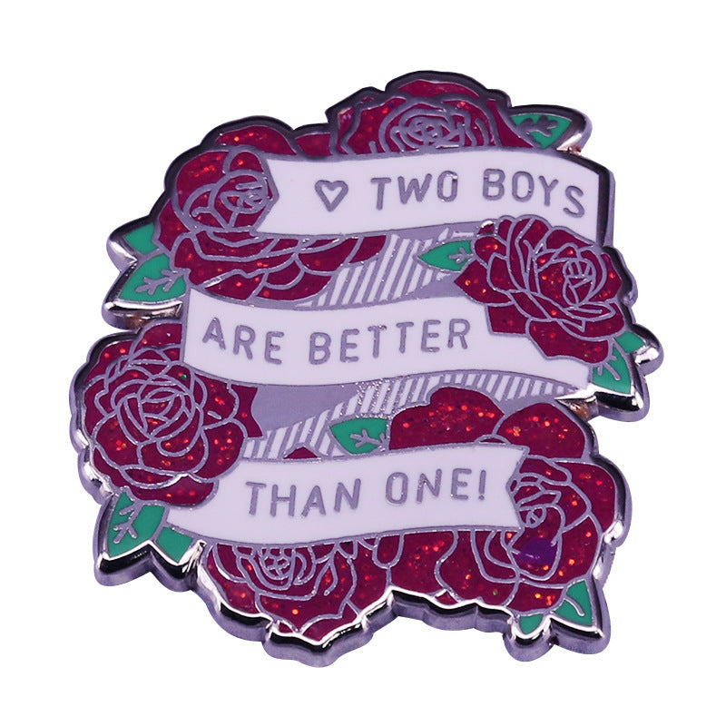 Two Boys Are Better Than One Flower Glitter