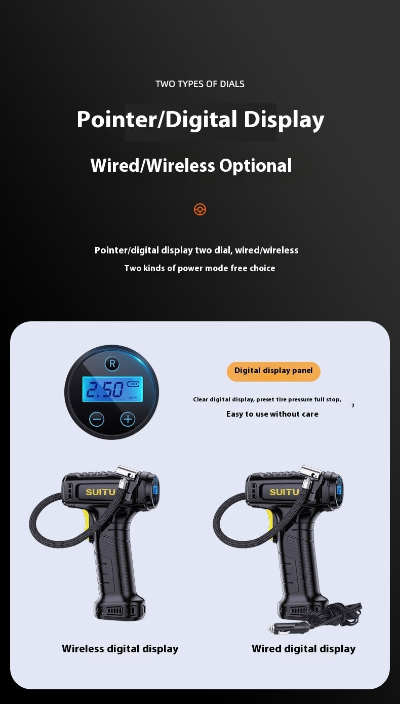 Multifunctional Handheld Wireless Intelligent Digital Display Inflator